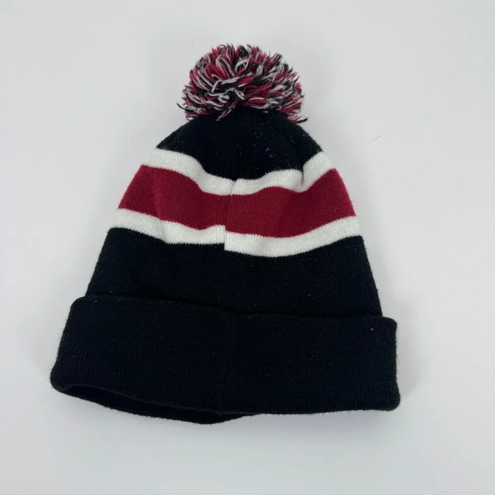 '47 Brand Arizona Cardinals Beanie Mens OSFA Black Striped NFL Knit Pom Hat